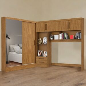 Modulado 4 Portas + Guarda-Roupa 2 Portas Santiago Plus Cinamono – CARIOCA MÓVEIS