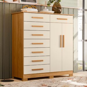 Cômoda Verona Carvalho Grife/Off White - MÓVEIS ALBATROZ