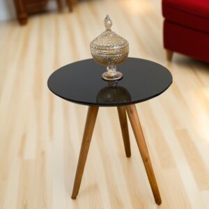 Mesa Lateral Athenas 50 Mel/Preto - SPARTA MÓVEIS