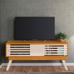 Bancada até 65" Frizz 1.5 Cinamono/Off White - MADETEC