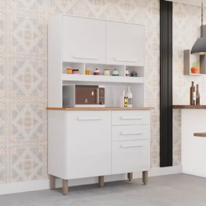 Kit Cozinha Sofia 1,15 m Branco/Neve – IMOP