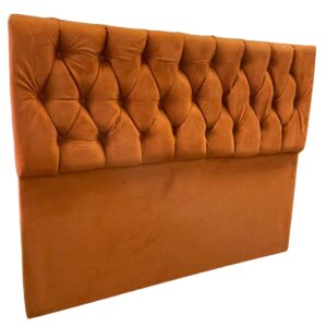 Cabeceira Casal Acapulco Veludo Terracota - MC DESIGN