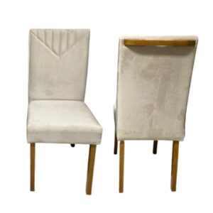 Kit 2 Cadeiras Siena Mel Naturale Bege - CLEFATOS DECOR