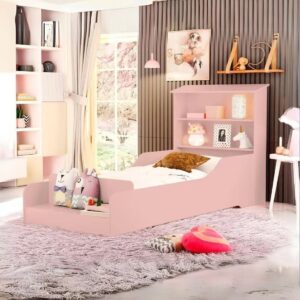 Cama Juvenil Liz Rosé - MADEC/VJ MÓVEIS