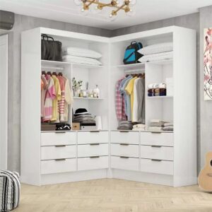 Closet 4 Portas Sevilha Plus Branco - CARIOCA MÓVEIS