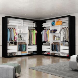 Closet Veneza/Clara/Berlim Plus Preto – CARIOCA MÓVEIS