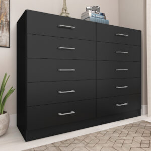 Cômoda 10 Gavetas Caribe Preto - FELLICCI