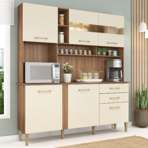 Kit Cozinha Nicole/Helena 1,82 Manchester/Champagne - FELLICCI