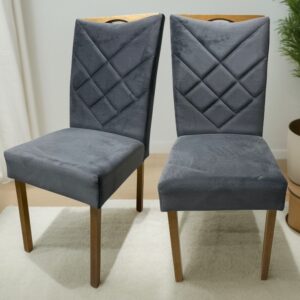 Kit 2 Cadeiras Malu Nature Grafite – CLEFATOS DECOR