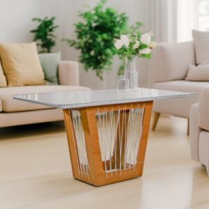 Mesa Marselha 120 Cinamono/Off White – CEL MÓVEIS