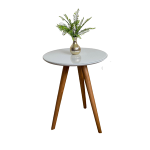 Mesa Lateral Athenas 60 Mel/Off White - SPARTA MÓVEIS