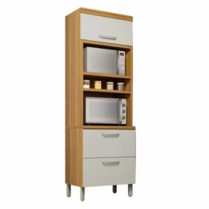 Paneleiro Nicho Duplo Princesa Freijó/Off White - NESHER