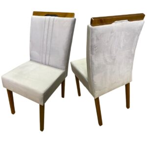 Kit 2 Cadeiras Pop Julia Mel Prata – SILVA DECOR