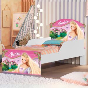 Mini Cama Juvenil Lívia (Menina) Barbie 404189 – MADEC/VJ MÓVEIS