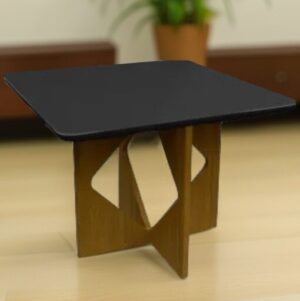 Mesa Madri 90×90 Cinamono/Preto – MINASPLAC