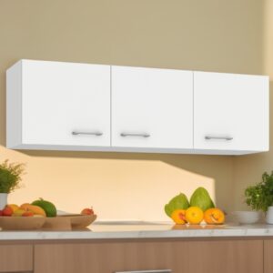 Armário Aéreo 3 portas Ipanema Branco - FELLICCI