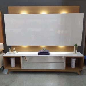 Home até 65" Anita TB143L Off White/Freijó – DALLA COSTA