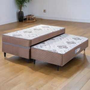 Cama Box Solteiro com Auxiliar Açucena D28 - ECOTEC