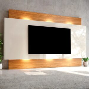 Painel até 65" Anita TB133L Off White/Freijó – DALLA COSTA