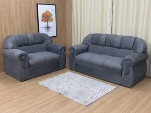 Sofá 2 e 3 Lugares Brasil Cinza