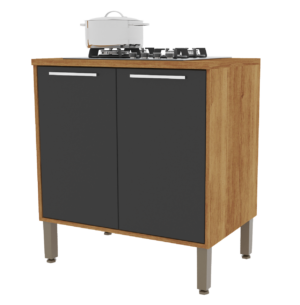 Balcao 80 para CookTop 4 bocas Paris - Branco