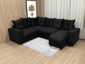 Sofá Canto Preto Áustria
