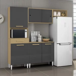 Armário de Cozinha Isabelle 6 Portas 1 Gaveta