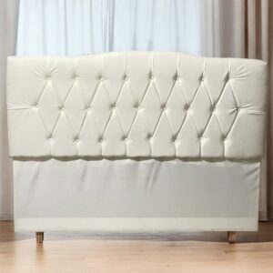 Cabeceira Queen Andreza Suede Branco – MARCENARIA RONALDO