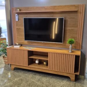Painel + Rack até 70" Trunfo Cinamono – JCM MOVELARIA