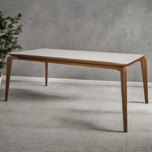 Mesa Veneza 120 Cinamono/Off White - MINASPLAC