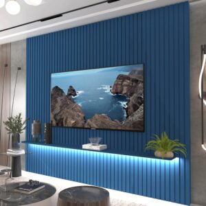 Painel até 85″ Nobre Ripado 230 Azul – GELIUS