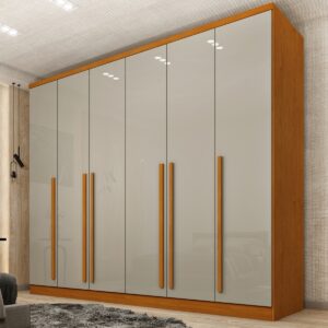 Guarda-Roupa Sevilla 2,70 m Cinamono/Off White - Tcil