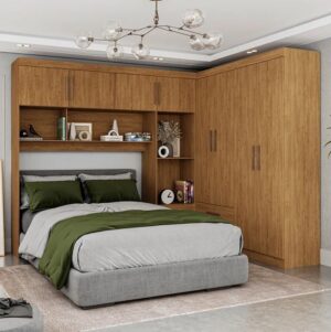 Modulado 4 Portas + Guarda-Roupa 4 Portas Hércules(Sem Espelho)Cinamono – CARIOCA MÓVEIS