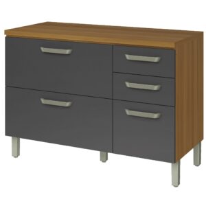 Balcão Princesa 120 2P3G Freijó/Grafite - NESHER