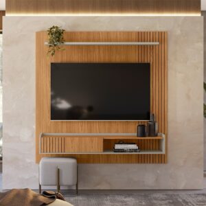 Painel Home até 65" Dublin Nature/Off White - LINEA BRASIL