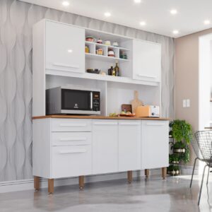 Kit Cozinha Luna 1,62 m Branco - IMOP