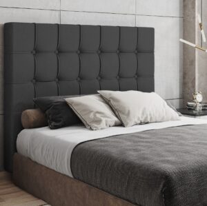 Cabeceira Queen Paris Corino Preto – MC DESIGN