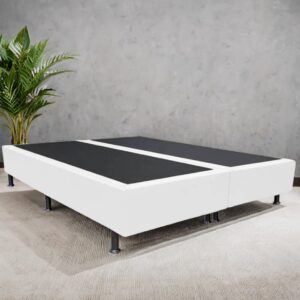 Base Box Queen Simples Avalon Corino Branco – AVALON COLCHÕES