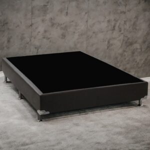 Base Box Casal Simples Avalon Corino Preto – AVALON COLCHÕES