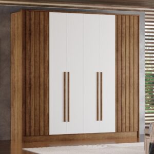 Guarda-Roupa 6 Portas Navegantes 2,25 m Cedro/Areia - RUD RACK