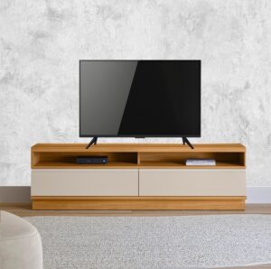 Rack até 70" São Paulo Tauari/Off White Fosco - LINEA BRASIL