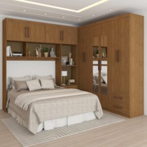 Modulado 4 Portas + Guarda-Roupa 6 Portas Hércules Cinamono – CARIOCA MÓVEIS