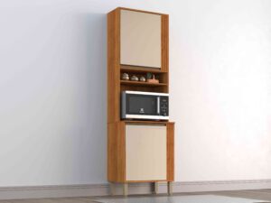 Torre Quente Cozinha Perola 66 2P2N Cinamomo/Off White - Salleto