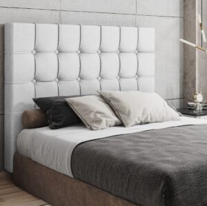 Cabeceira Casal Paris Corino Branco - L.S SILVA