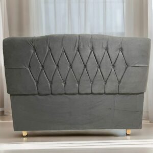 Cabeceira Queen Andreza Suede Preto – MARCENARIA RONALDO