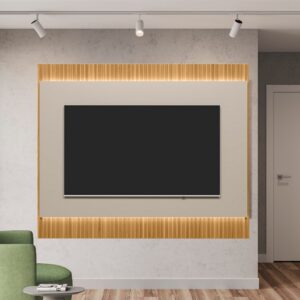 Painel até 70" São Paulo 1.8 Tauari/Off White Fosco - LINEA BRASIL