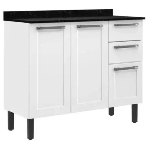 Balcão Florença 105cm 3 Portas 2 Gavetas Itatiaia